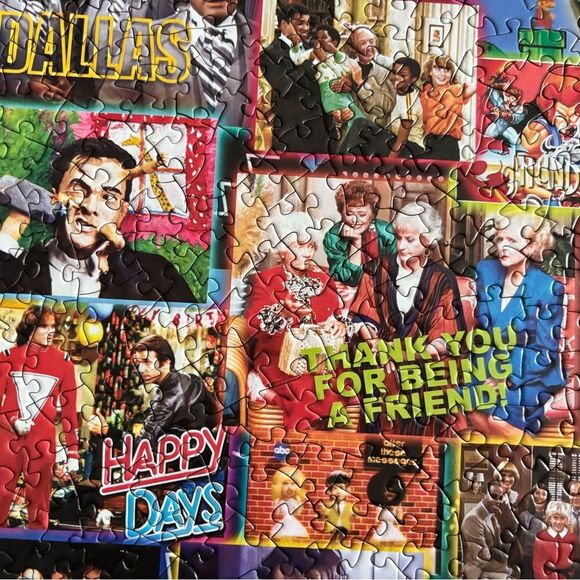 Jigsaw Puzzle 80s Nostalgia TV Time 1000 Pieces - Picture 9 of 11